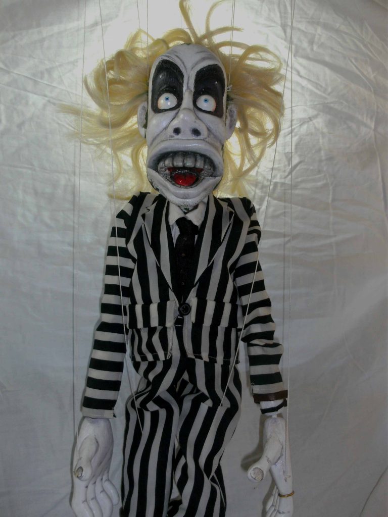 Handmade wooden puppet with acrylics